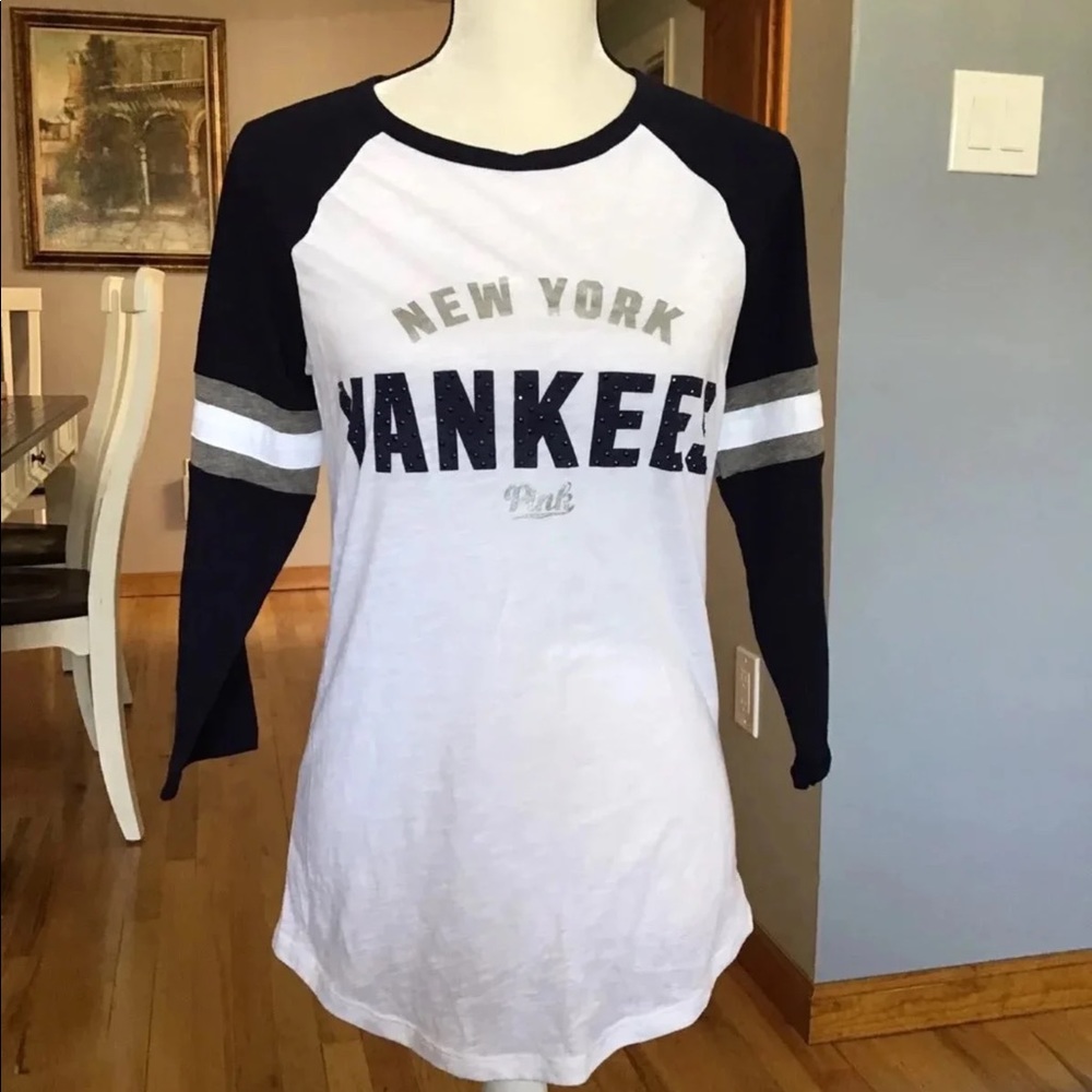 New PINK YANKEE long sleeve shirt size S